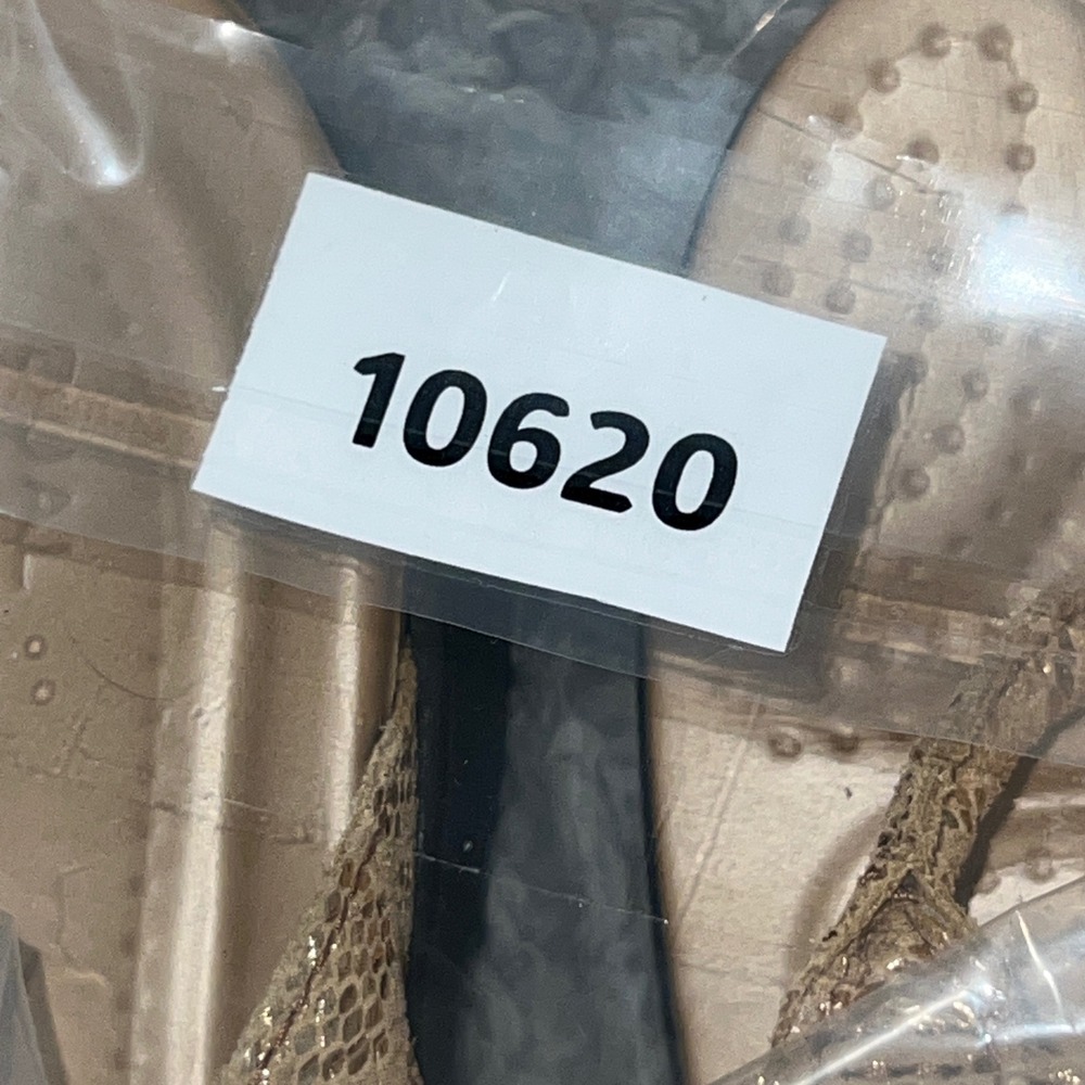 Crocs Sanrah Liquid Metallic Wedge Sandals Womens Size 9 Gold Snake Print 205478 - Picture 13 of 13